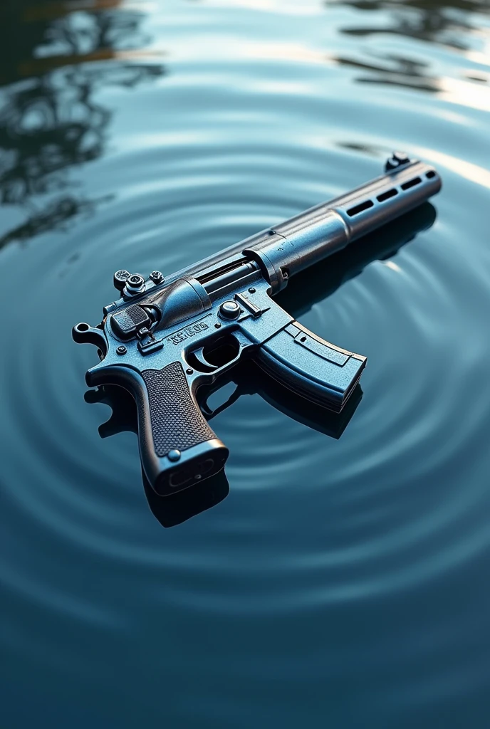 (photorealism:logo water engginering "GUNS TEKNIK"