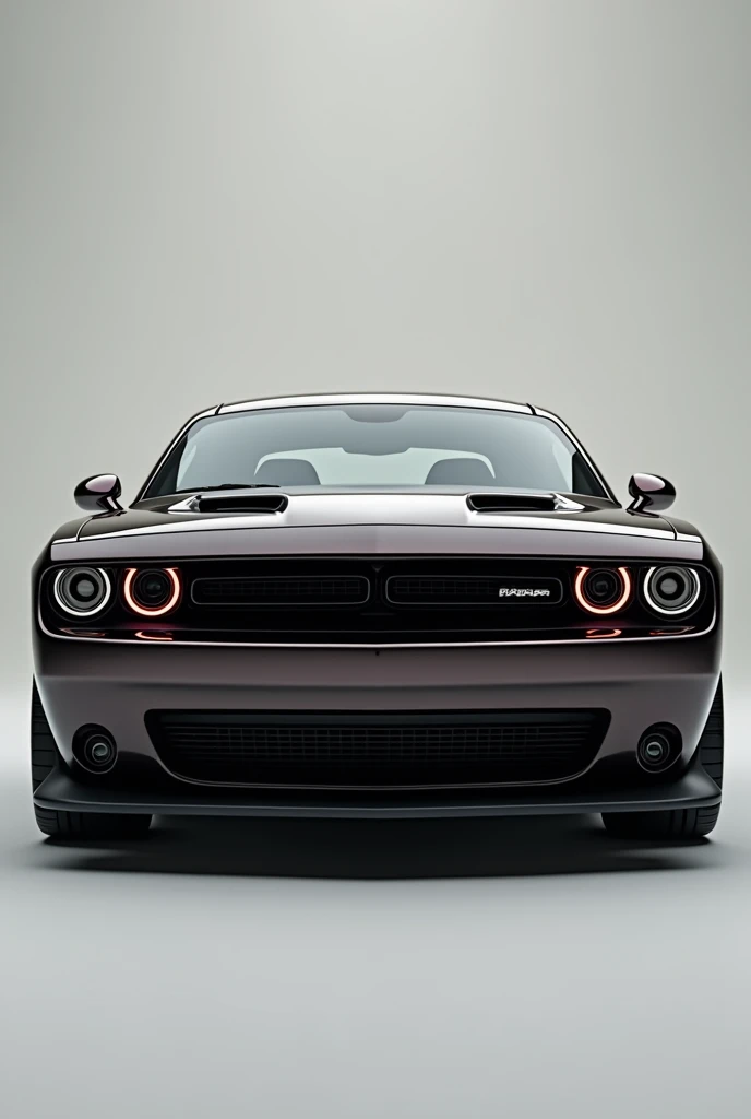 El Dodge challenger de frente