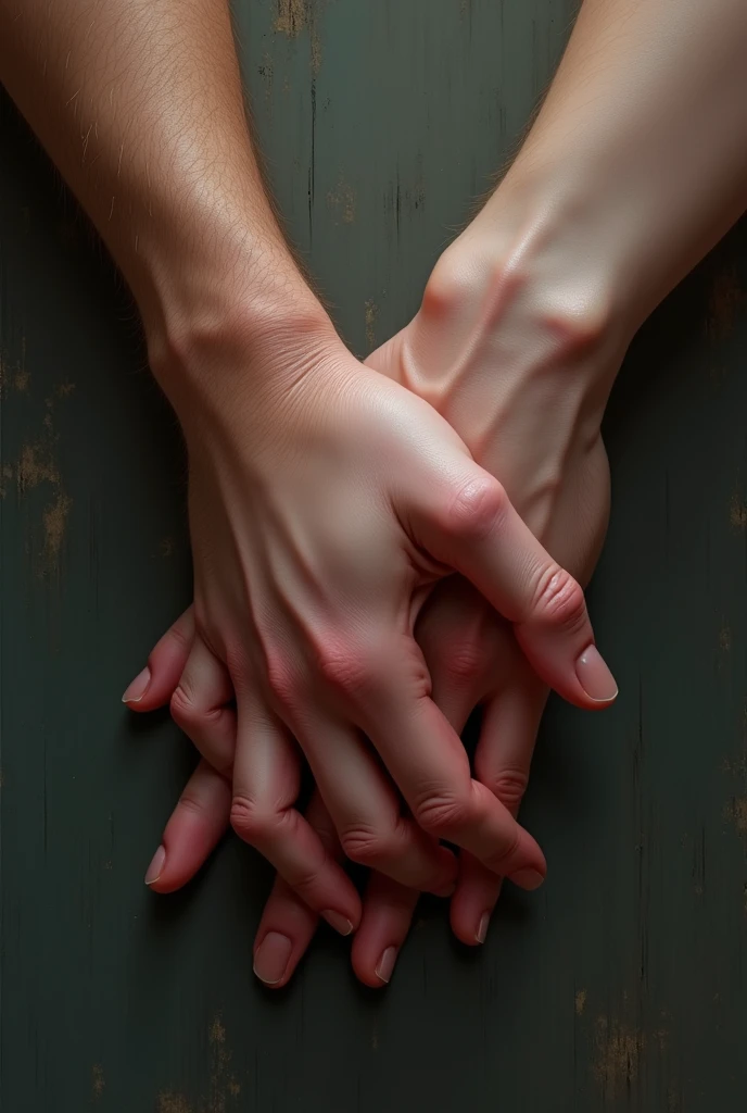 Feyre and Rhysand both hands on a wall, (only hands, Intertwined, erotic)