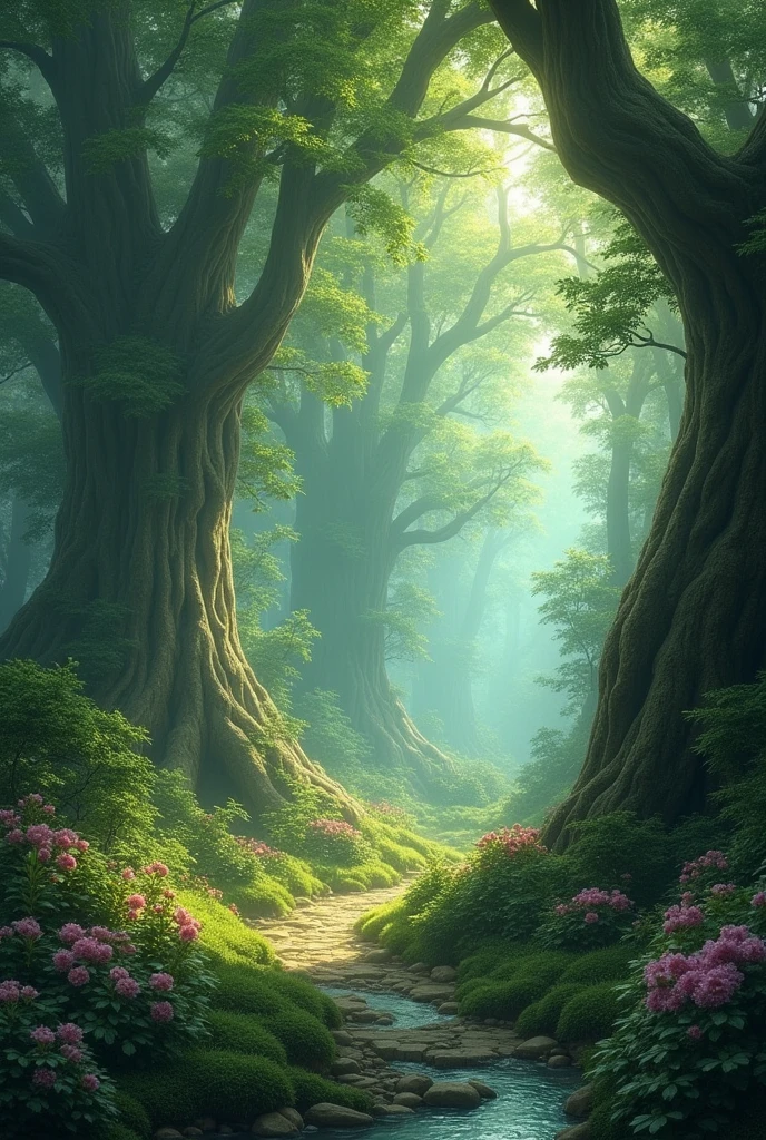Forest in a fantasy world