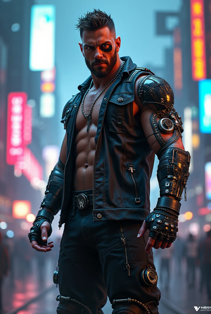 Dean Ambrose cyberpunk 

