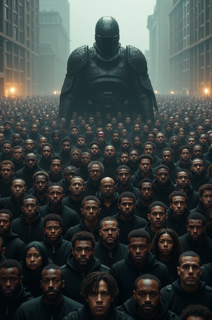 A shield or a wall formed by people, symbolizing a bulwark against oppression.