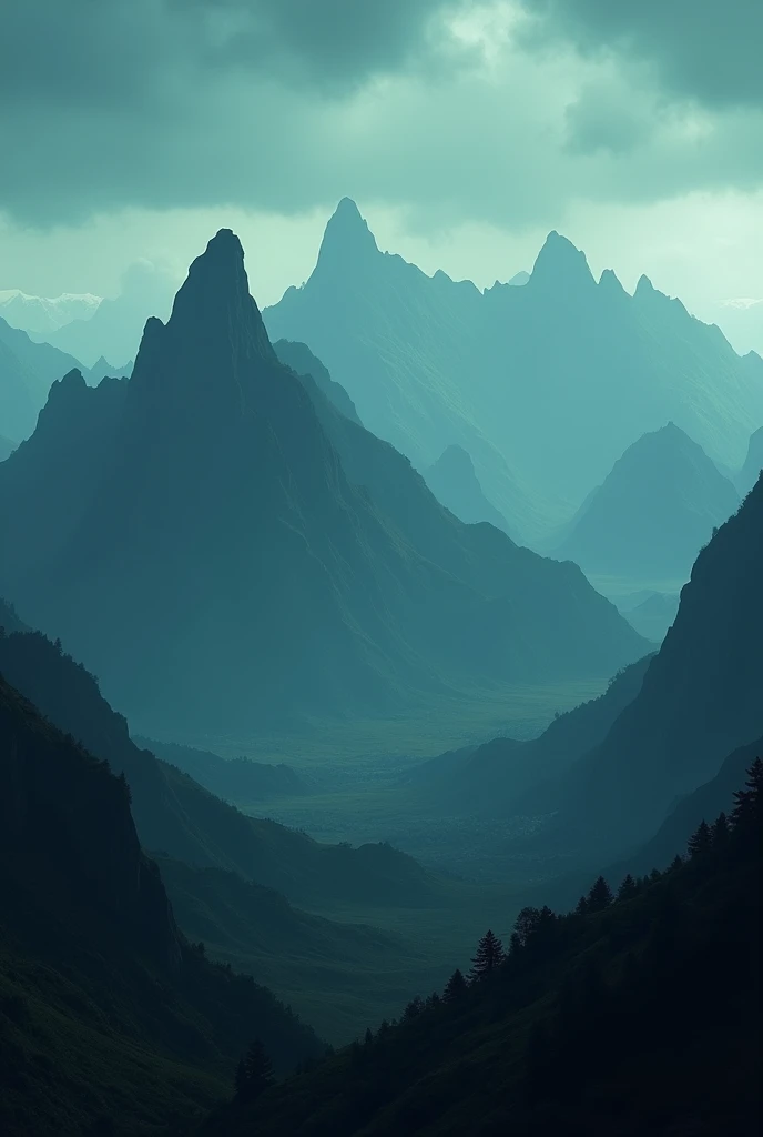 masterpiece, from the shadows on the land that was once green and blue., through the land the hill of Zempoala of 20 peaks Starting with the imposing mountains, only its silhouette 16k, ultra high resolution.photorealistic, HD, DSLR, raw