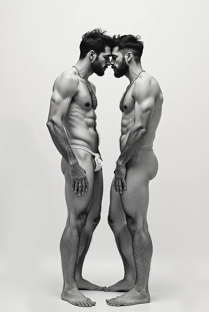 Draw two naked men fucking and with semen everywhere