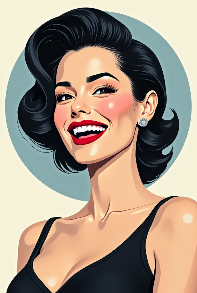 And do it in the style of Patrick Nagel their skins white as dust
, Make Sandra cretu laughing with her characteristic laugh