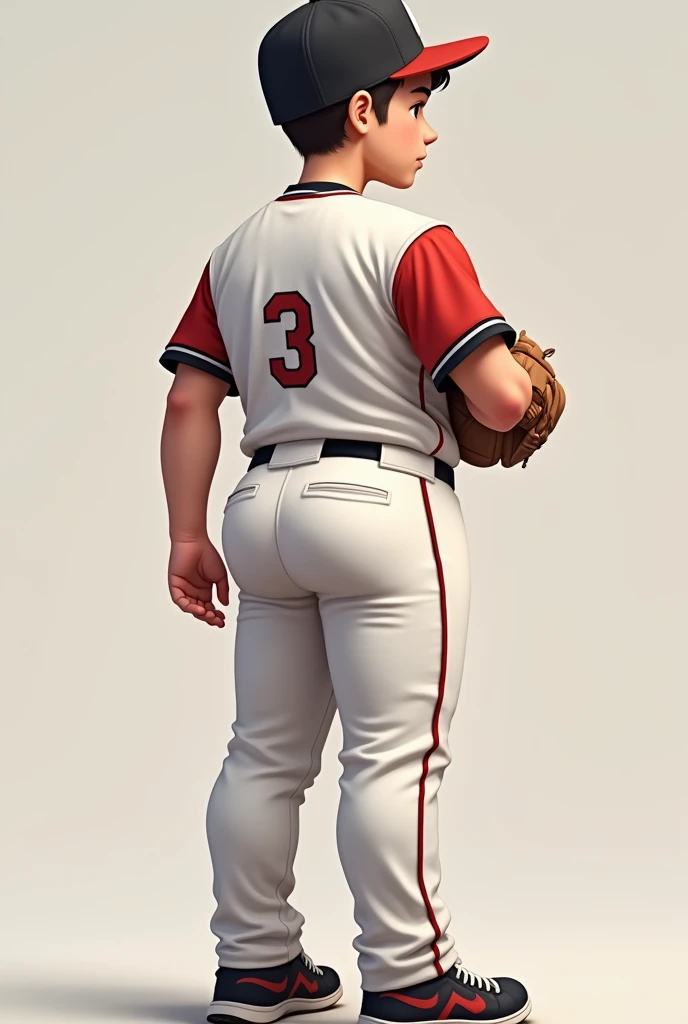 Realistic, guy, big butt, big booty, hourglass figure, cute guy, baseball uniform, baseball pants, big butt, squishy butt, boy, male