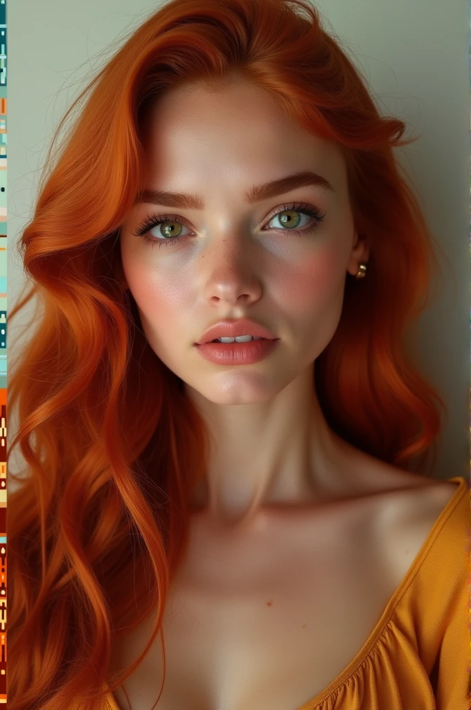 Make a Brazilian redhead woman white