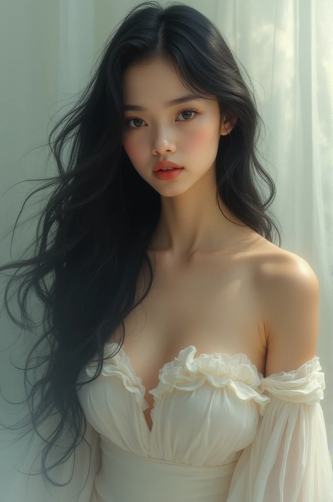 Beautiful girl without dress