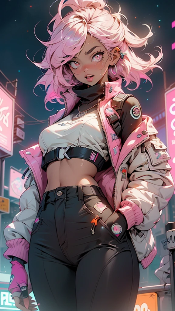 1 female,


pink hair,Princess cut,Long Hair,(((neon_pink_eye:1.3))),Complex eye,beautiful detailed eye,symmetrical eye,big eye:1.5,Chest,(Glamorous body,A little chubby,Excellent anatomy,Accurate body shape,detailed shota body for young ,Perfect Anatomy))),

真面eyeで思慮深い人,(Browsing Caution),

Saggy breasts,((Fat)),(((Shiny skin:1.5,Light Skin: 1.5,Sunburned skin,Glowing Skin,very Glowing Skin,Shiny body,Plastic Glitter Skin,exaggerated Glowing Skin,Glowing Skin,Wet legs))),(Detailed body),

Collar around the neck,The collar is attached to a thick dog lead,(small bulge in pants),trainer,Revealing clothing,Show some skin,(Micro clothes,Rave Fashion,Visible ties,Accessories LED),((Pants Straps)),((Wet clothes,Complex outfit,Complex clothes)),

(Dynamic pose:1.0),Focus Only,(Embarrassing,Open your mouth),(Centered,Scale to fit dimensions,Three-part method),

Cyberpunk city by the sea at night, with bright neon signs and dark stormy clouds and puddles, scenery:1.25,at night, Starry Night, universe,Very dark night that makes the neon lights stand out, very bright neon lights,at night, Starry Night, universe,

Artistic photography,(Photography by sldr),High resolution, Sharp focus,(Super detailed, Very detailed), (Photorealistic artwork:1.37),(Very detailed CG unity 8k wallpaper),((Synthwave Background Theme)),(((Vibrant colors))),Complex,(Complex background),(masterpiece),(Highest quality),perfectly rendered face,Perfect facial details,Realistic Face,Photorealistic,Analog Style,((Complex detail)),(((realism))),
