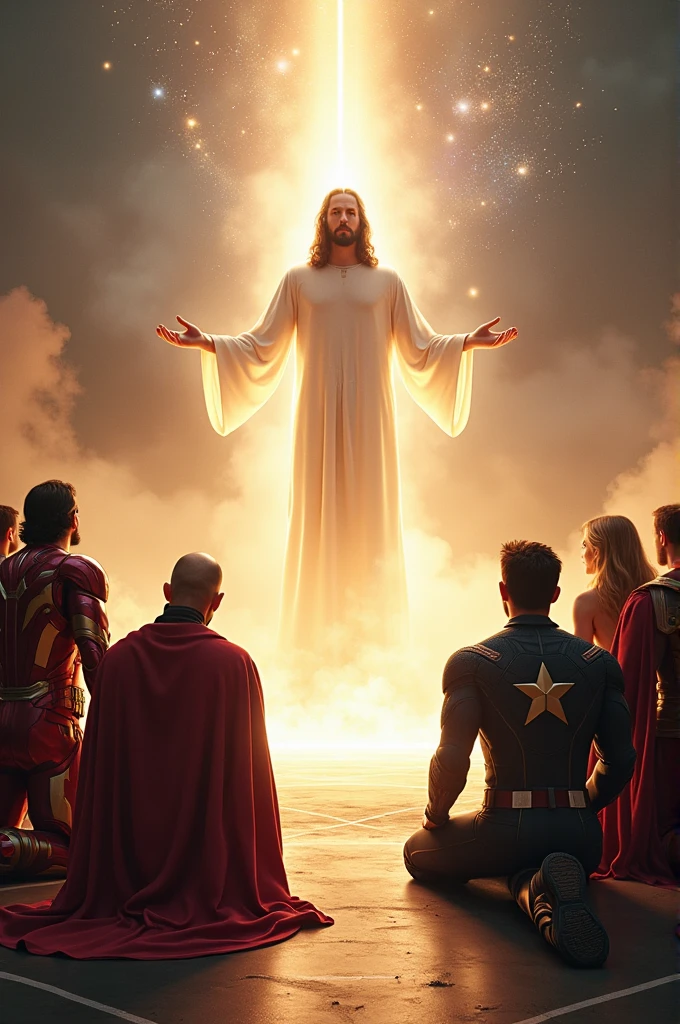 Marvel Heroes Kneel for Jesus