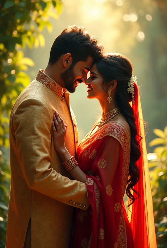 Indian young husband and wife 