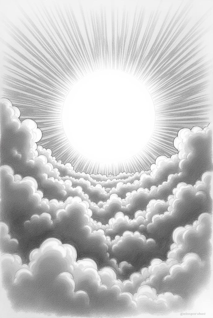 sun formed from huge cloud and gas comics 
pencil sketch 