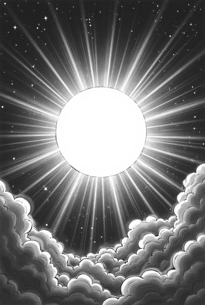 sun formed from huge cloud and gas comics
pencil sketch Literal comics