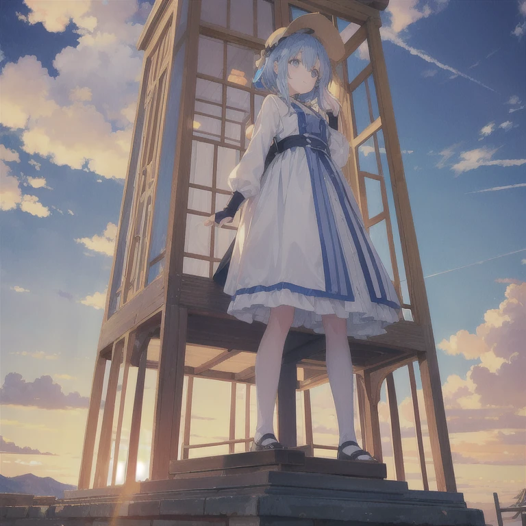 Girl looking up scene 1: 夕暮れのtowerの影 少女は空を背景に静かに立っている, Dyed a bluish color. 彼女の前にそびえ立つのはバベルのtowerと呼ばれる巨大な建造物である. The Shape, Like piercing the clouds, It&#39;s like it&#39;s reaching the sky. 少女の視線はtowerの頂上に向けられている. tower, Enveloped in the darkness of the night, Creates a great atmosphere. towerの表面には複雑な模Mr.が刻まれている. It looks like an ancient script. 少女はtowerの奥深くに何かを感じ取ったようだ. Is it a memory of a masterpiece?、Or is it a longing for an unknown fantasy world?? Scene 2: Memories of the starry sky As countless stars twinkle in the night sky、少女はtowerの頂上に立つ. At her feet, 街の明かりは宝石like輝く. The girl closes her eyes and takes a deep breath. 夜風の香りがtowerの古い匂いと混ざり合う. The girl&#39;s mind replayed a famous story. It was a story of adventure and friendship that the girl read.。 . The main character of the story, like, バベルのtowerを登った. There, She met her friends、Mr.々Overcome difficulties. One day the girl、, 主人公like, I&#39;ll go on an adventure. Scene 3: 朝焼けの約束 少女は朝日がtowerを照らす頃、towerを去った. Recall, towerは朝日に輝き、god々It even seemed. 少女はいつかまたこのtowerに登ろうと決意する. And she, She vows to tell the rest of the story. Step by Step, The girl began to walk towards the future..