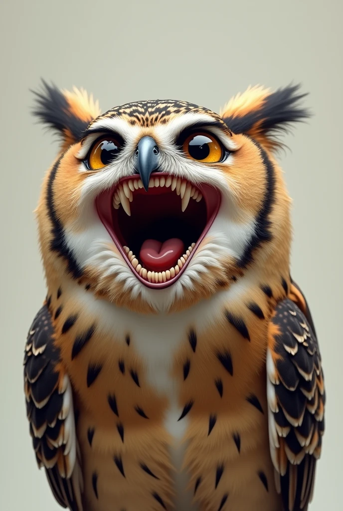 I WANT THE MOST REALISTIC OWL POSSIBLE, GIVING LOTS AND LOTS AND LOTS OF LAUGHING UNTIL TEARS CRY






