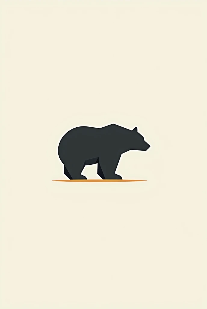 Make a Nike style logo, lacoste, but of a minimalist bear.