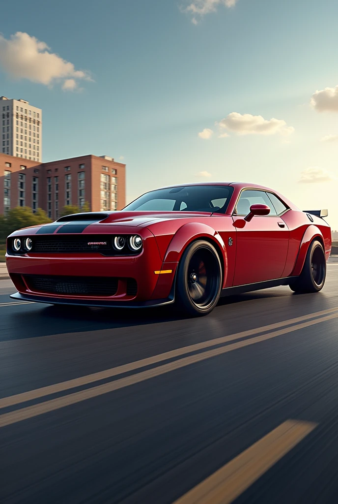 Dodge challenger de lado