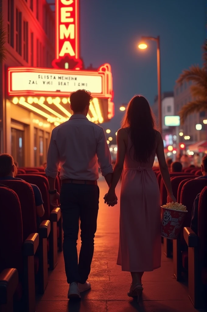 At the cinema with my girlfriend