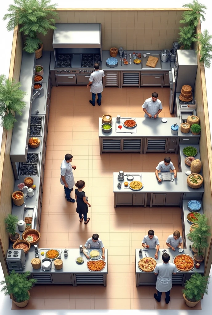 Commercial kitchen plan