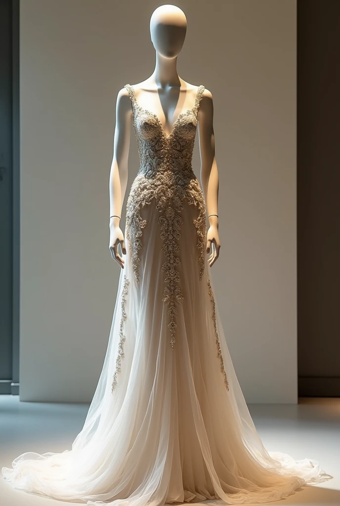 A beautiful dress on a mannequin 