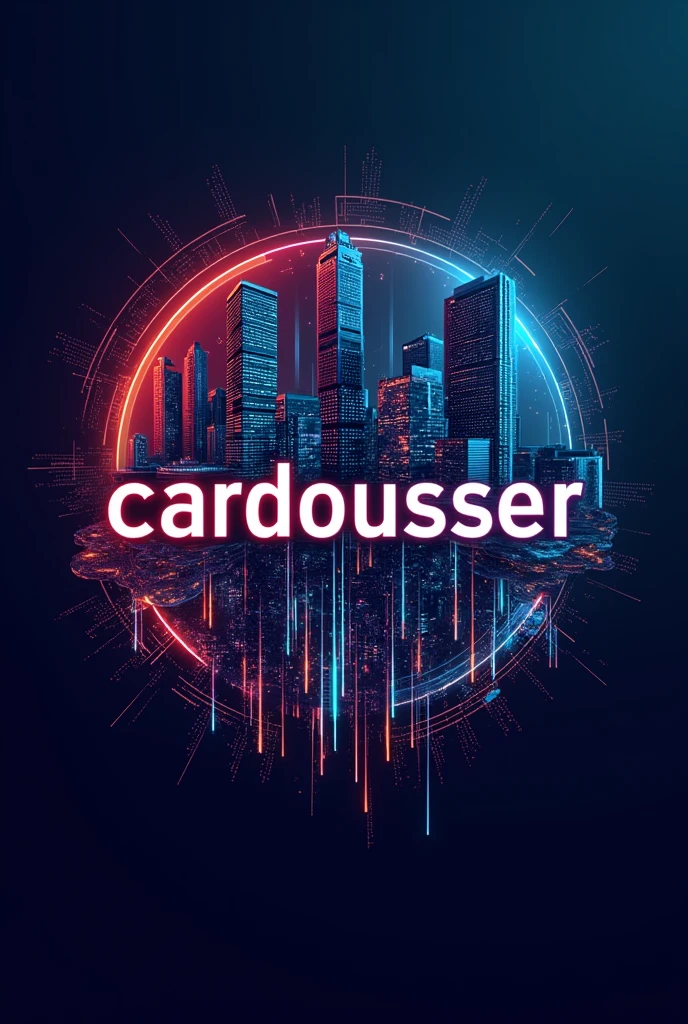 Make an image focused on a professional player using the name Cardousser in the center and focusing heavily on the background, highlighting it, don&#39;t create a person, focus like it&#39;s a logo for me