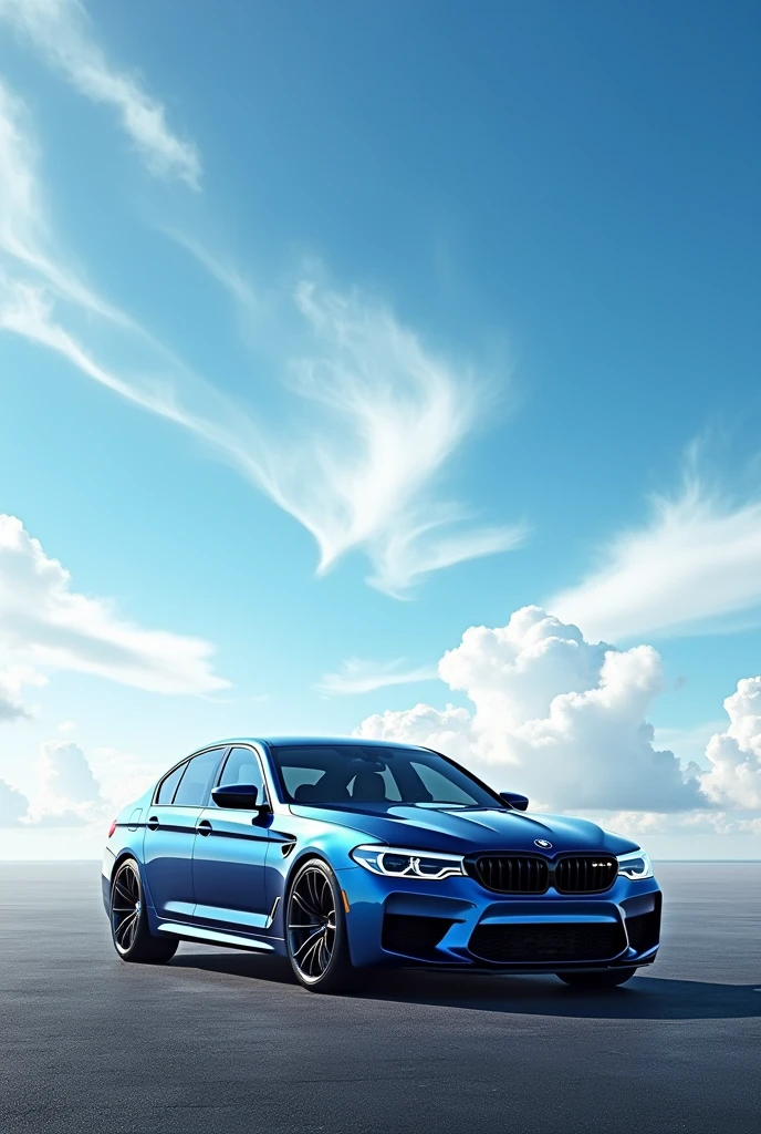 Bmw m5 lvl at beautiful sky