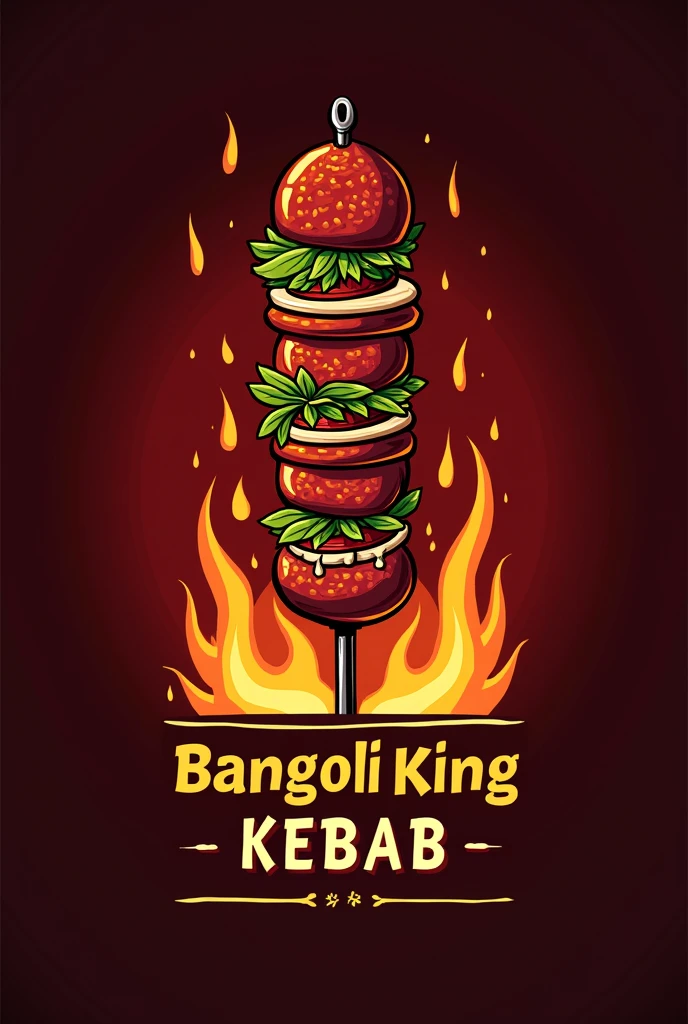 Doner kebab logo name bangoli king kebab