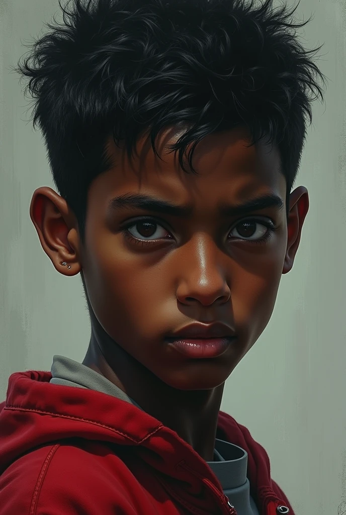 a 15-year-old boy of dark flesh and blood