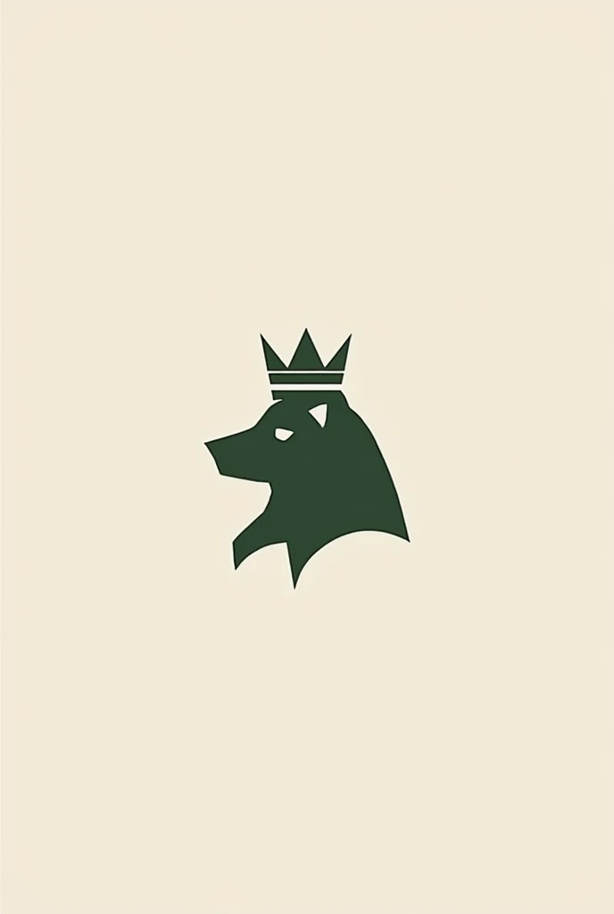 Make a Nike style logo, lacoste, but of a minimalist bear, with a crown