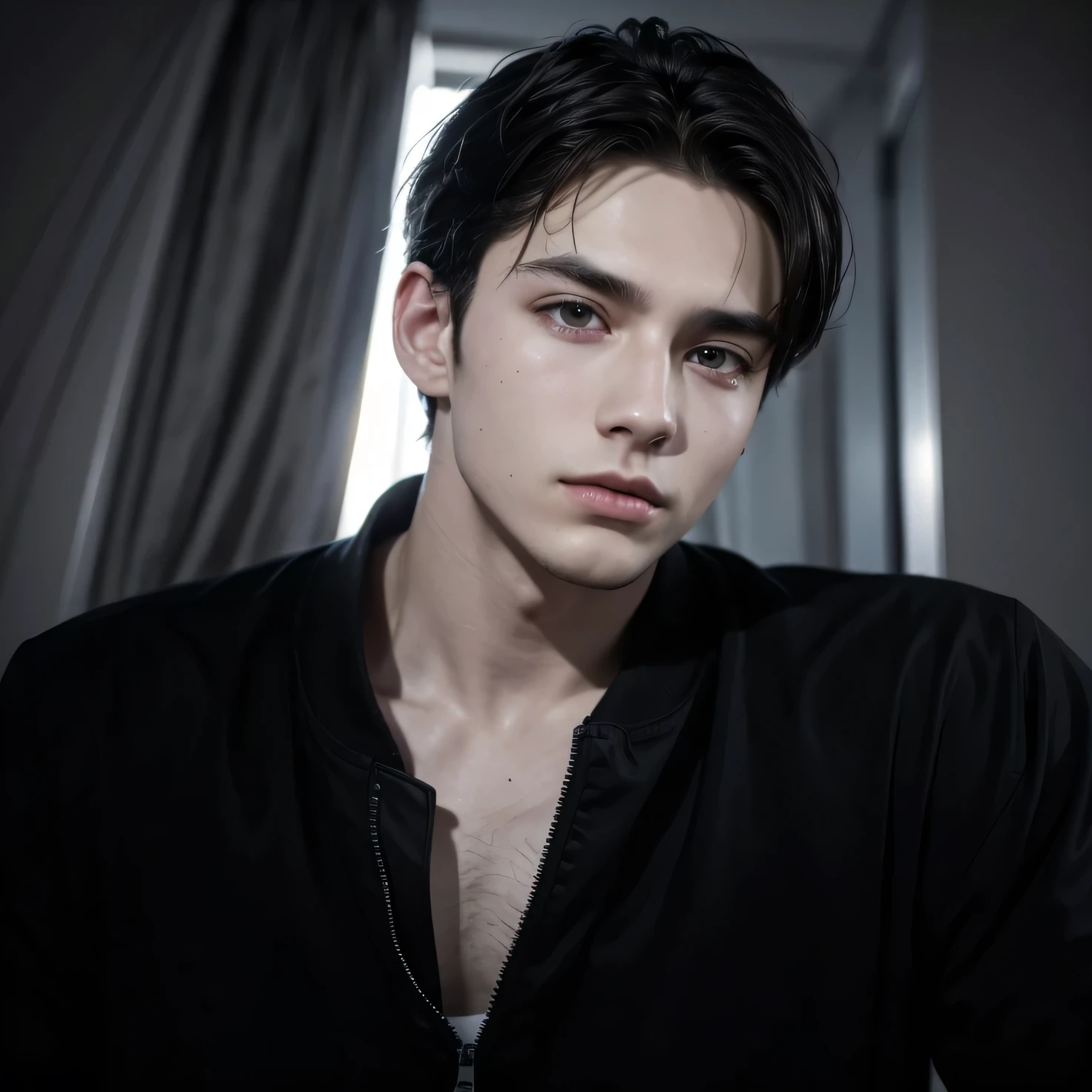 8k photo, best qualityer, 1 boy, dark hair