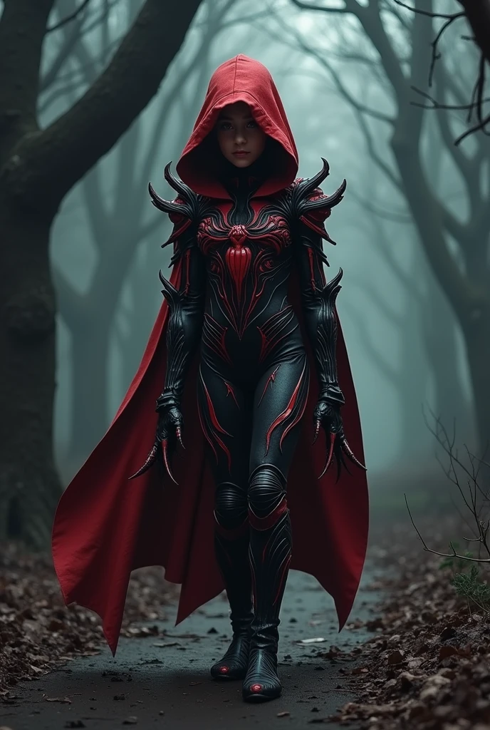 Little Red Riding Hood in Venom outfit