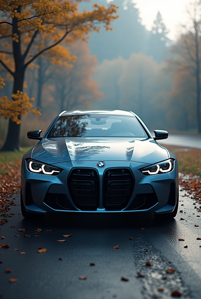 I want a photo for the tiktok account where there is a BMW and Egyr.777 is written on the top and with a nice background and it should be realistic