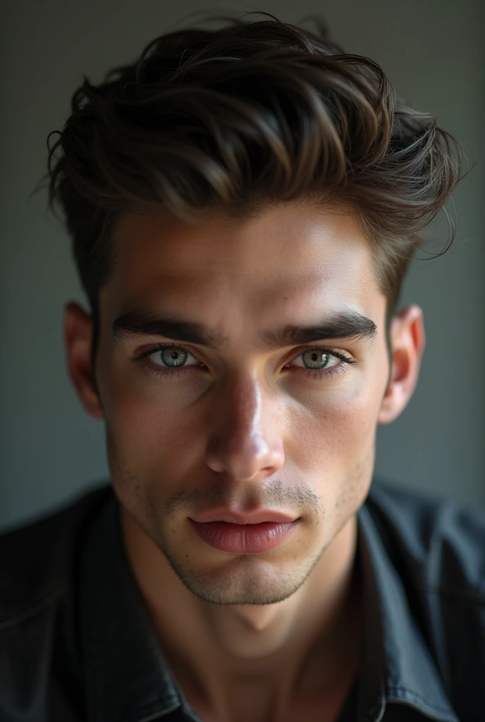 Handsome adult boy