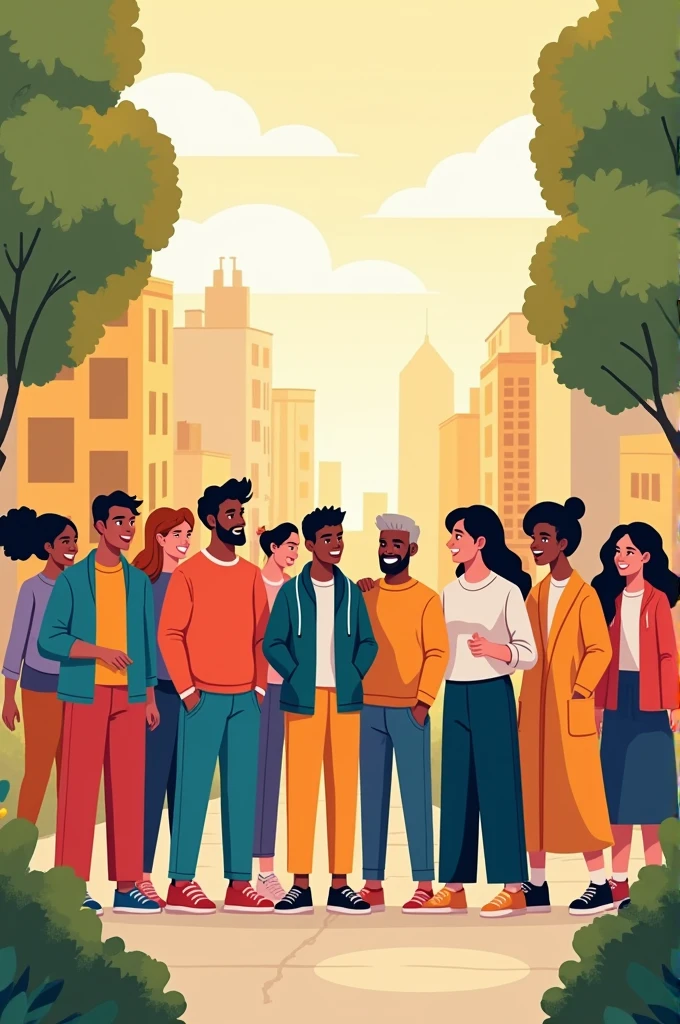 Create an image that promotes social inclusion. For an NGO with the theme Inclusion for all.