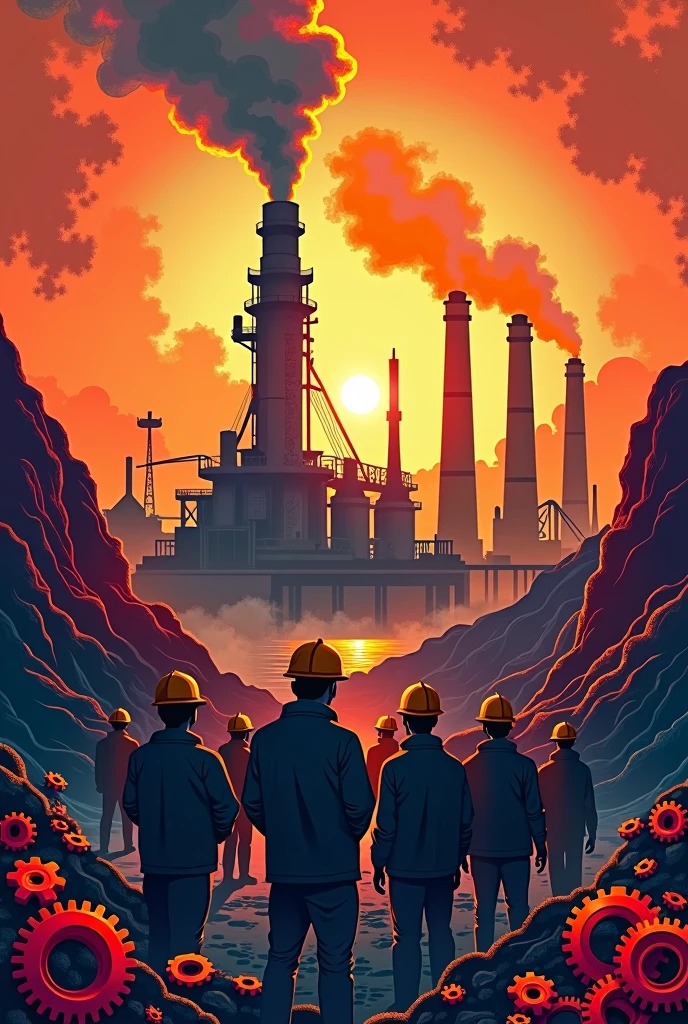 Cover page for Industrialization in India project (based on mineral based industries)