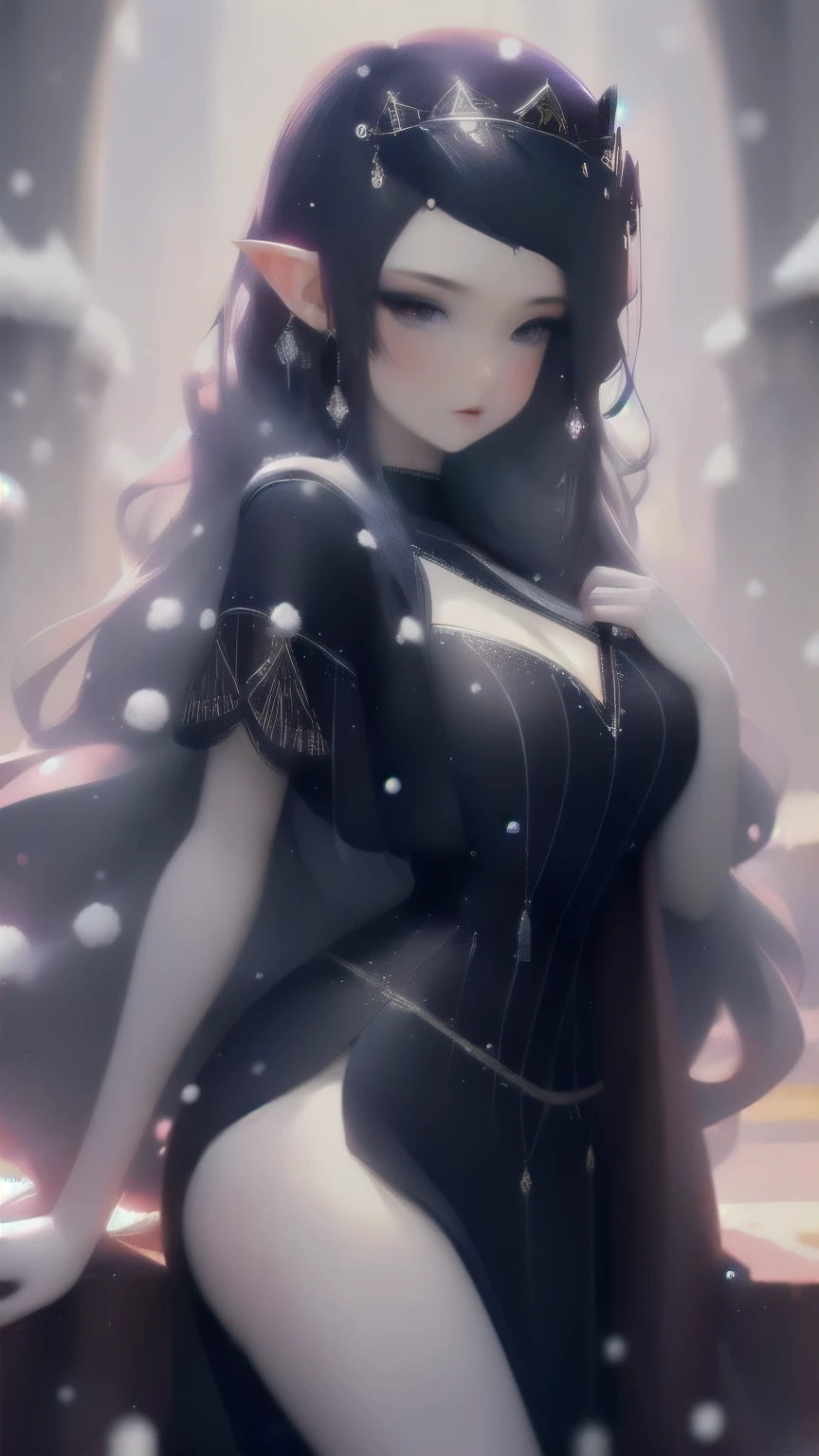 ((1 girl)), Masterpiece, (high quality, best render), (beautiful girl, snow white), (bomb, pin-up style), hot, floss, perfect body, araffed snow white in a yellow dress with a red bow, sexy snow white, portrait of snow white, pale snow white skin, 4k hd. snow white hair, disney princess, beautiful female princess, anime princess, hd artwork, official art, disney cartoon, beautiful princess, forrest background, long thin legs, large breasts, sexy pose, vibrant colors