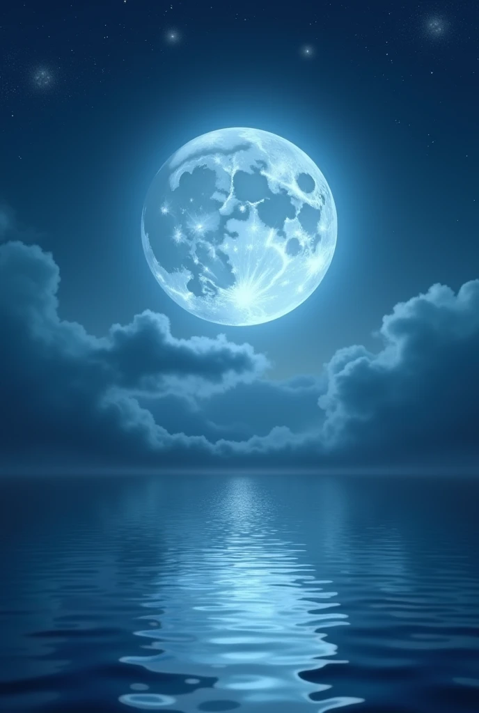 moon in the center