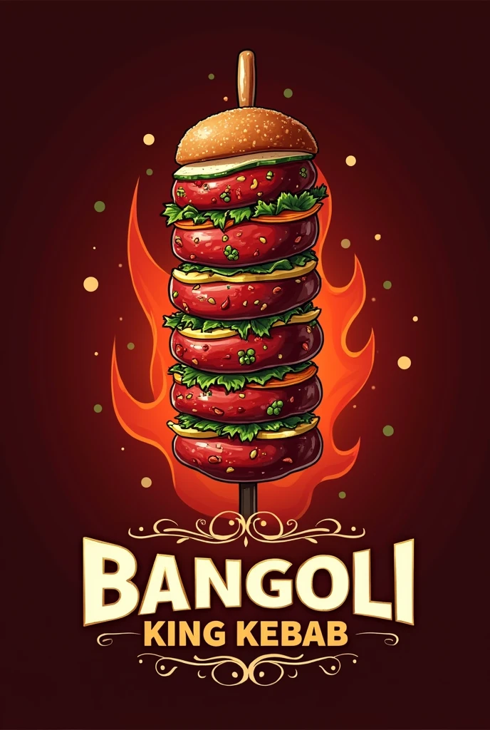 Doner kebab logo name bangoli king kebab