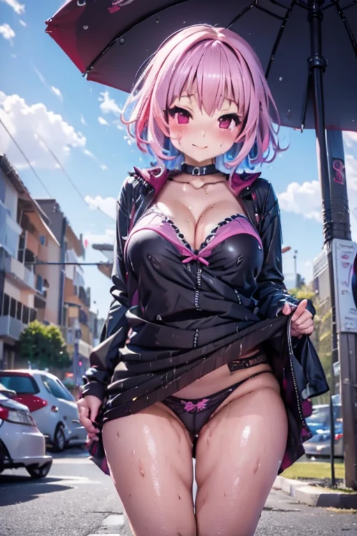 (Yumemi Riamu), wet clothes, Public