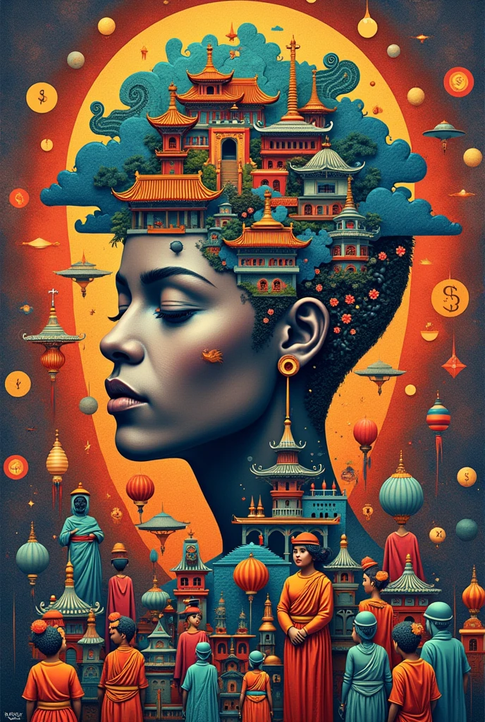 demonstrate a holistic understanding of culture and society by illustration poster