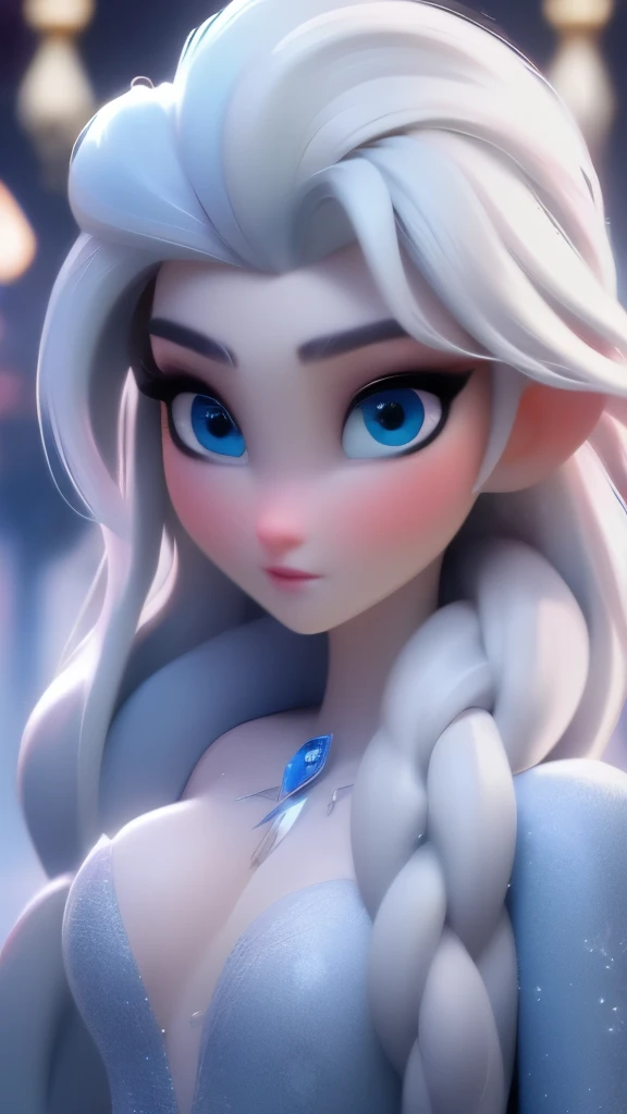 Elsa, (perky breasts), (((small breasts))), smirk:1.2, beautiful blue eyes, (perfect iris’s), depth of colour to her eyes, blonde hair, long hair, braid, full lips, blush, naked, she is showing her vagina, depth of field, bokeh, (special attention to skin detail: 1.2), masterpiece, best quality, ultra-detailed, ultra-HD, photorealistic, cinematic, ((mid camera shot)), sensual pose, alluring, nipples:1.4, looking up at camera, closeup on her face, her cheeks are blushed, 2, she is on her knees, eye contact:1.4, high angle:1.5, ((closeup on face)), perfect face, (((visible breasts))) bokeh everything other than her perfect face, location is Arendelle in winter, ice castle