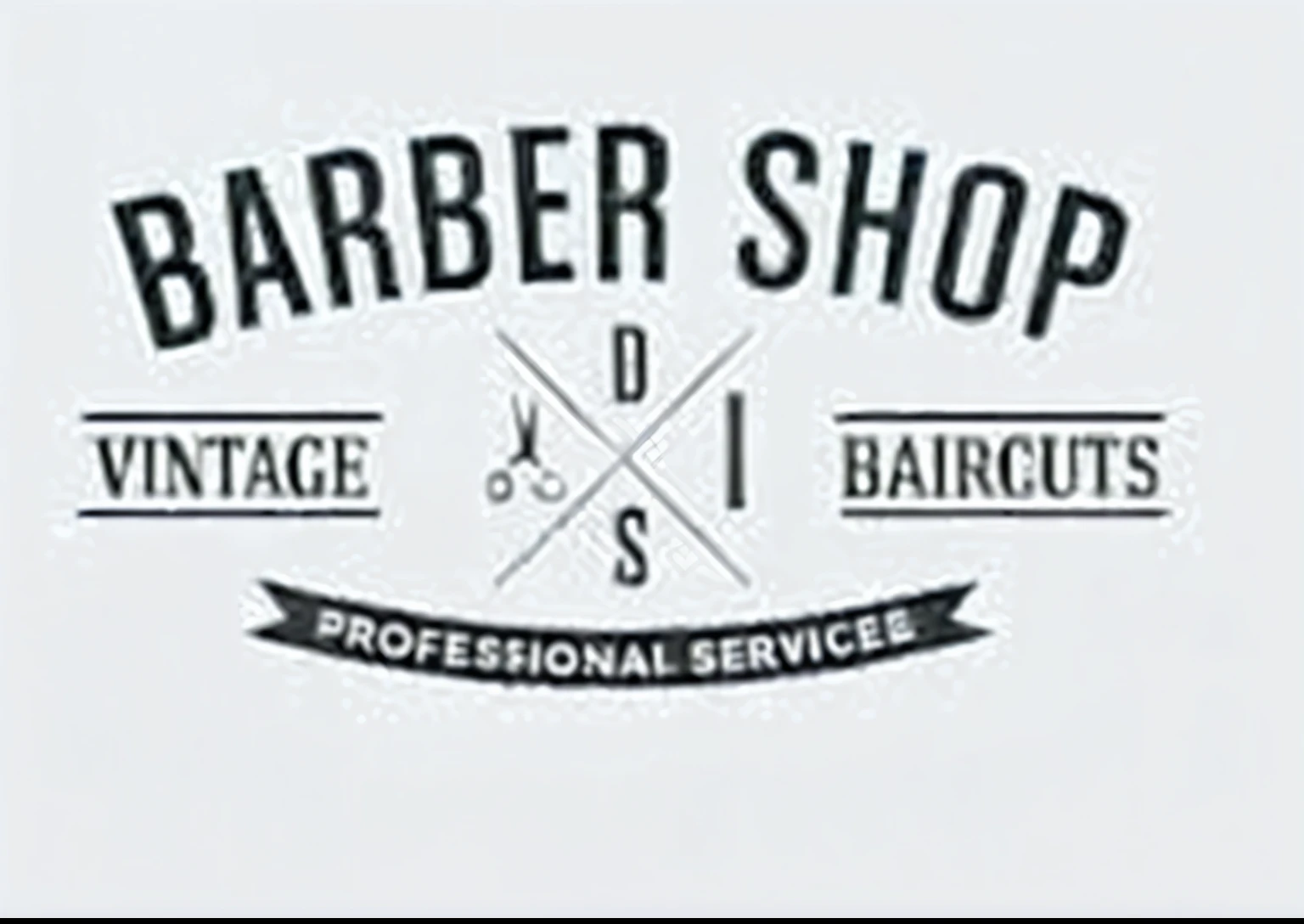 Replace the "barbear shop" por DN DU CORTE eo "professional services" since 2020 and make the image in HD
