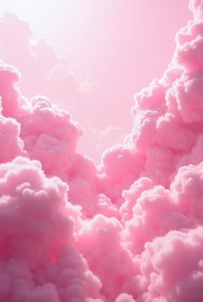 Only pink clouds without sky
