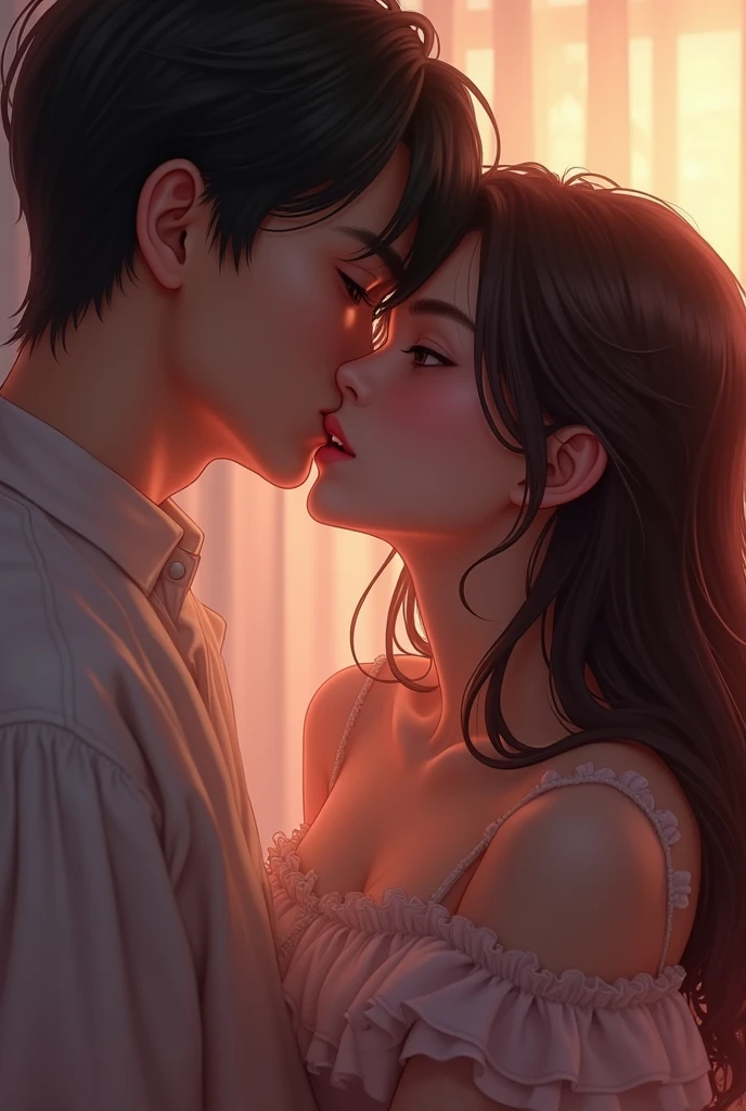 A Girl Going to kiss me