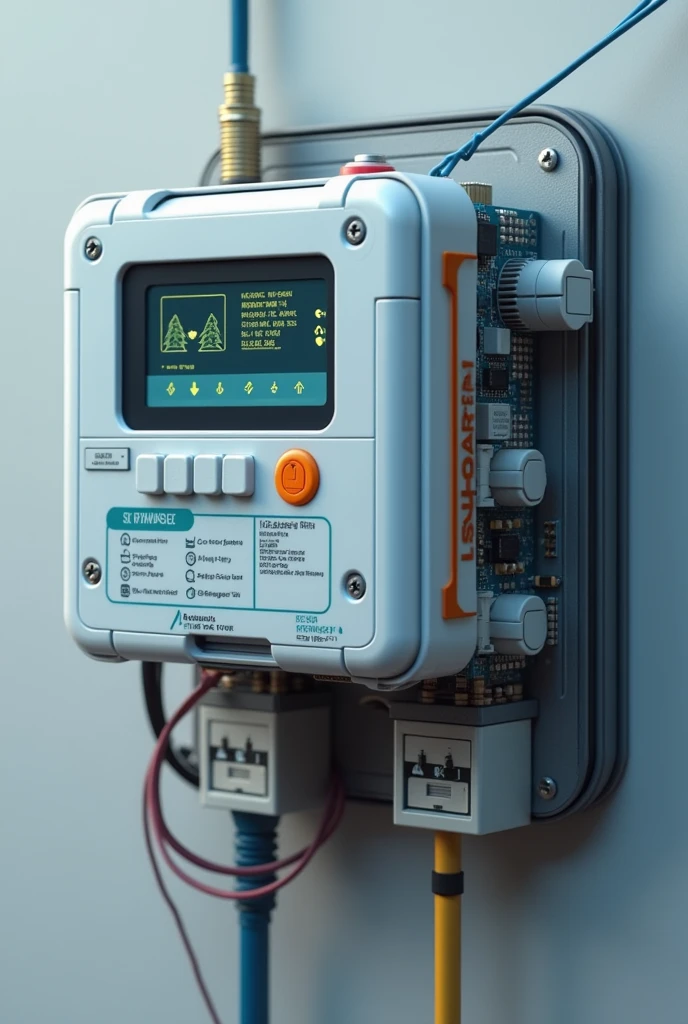 Electric smart meter involves with Arduino uno, GSM SIM, current senser, buzzer and total circuit completed with connecting wires.