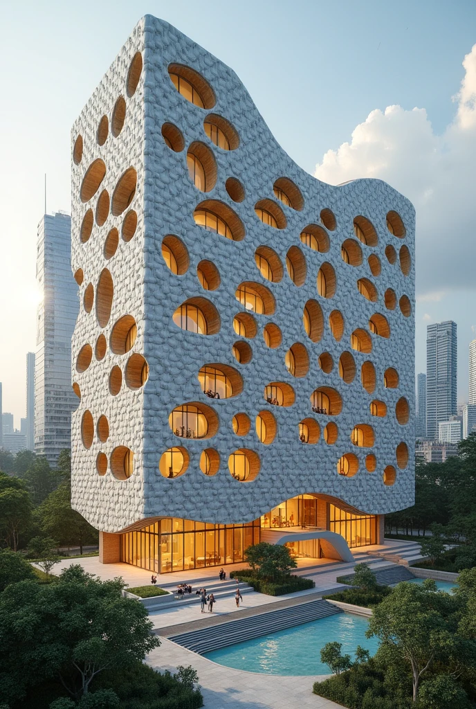 Design Kuala lumpur convention centre using egg box