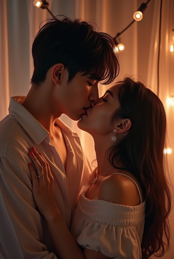 JK from bts kissing on the mouth