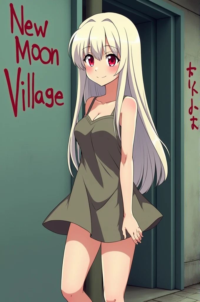The setting is a city, perfect white-haired girl, loli in dress, White-haired, white-haired god, cute in beautiful clothes , Little Curve Lori, guvez at Pixiv ArtStation, white-haired girl, nightcore,Face super detail,pussy,breast,nipple