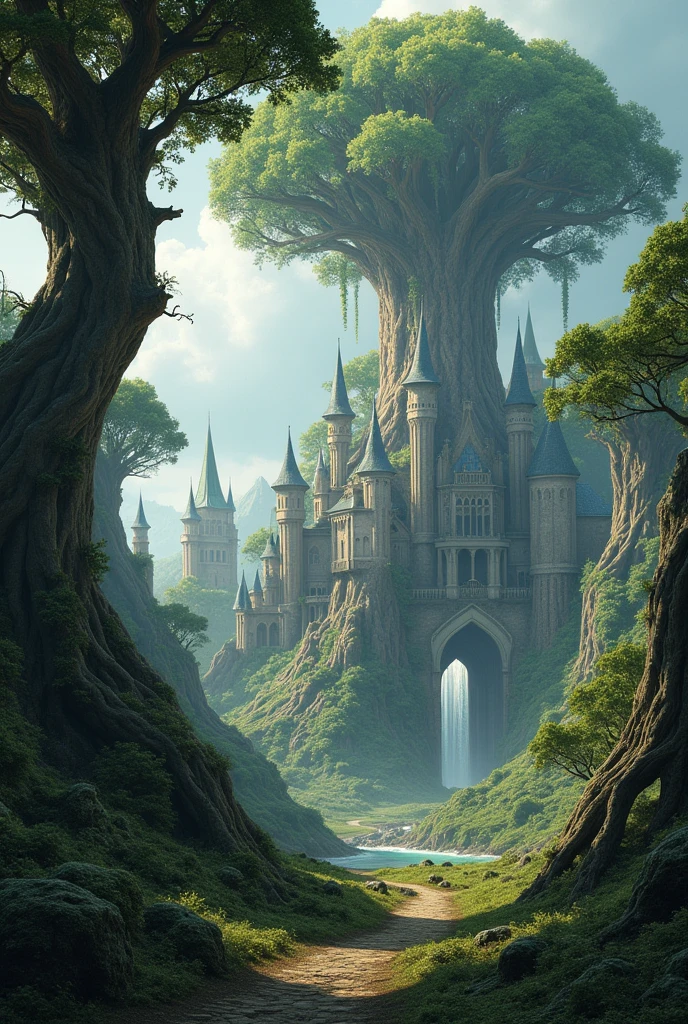 Giant trees and castles