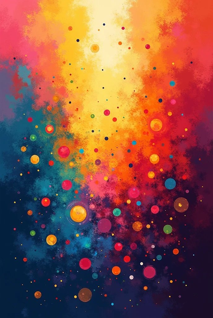 Peinture avec des points de couleurs